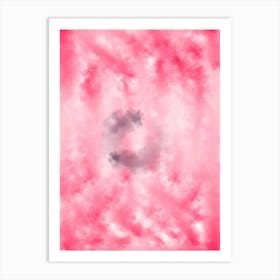 Pink Abstract Abstract Painting Art Print