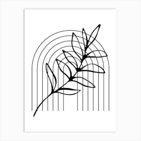 Leaf In A Frame Art Print