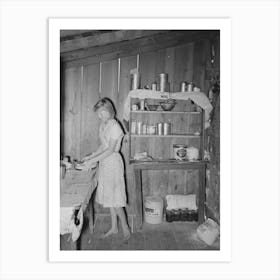 Untitled Photo, Possibly Related To Kitchen Of Agricultural Day Laborer North Of Sallisaw, Oklahoma, Sequoyah Art Print