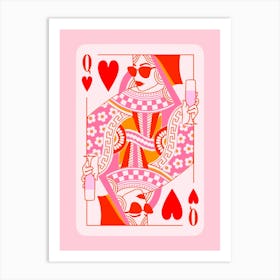 Queen Of Hearts 2 Art Print