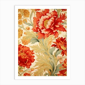 Floral Wallpaper 160 Art Print