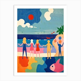 Day At The Beach 4 Art Print