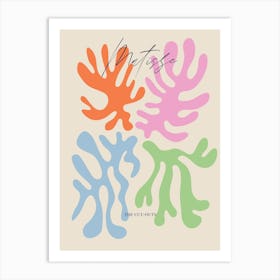 Modern Matisse Inspired Cut Outs Art Print