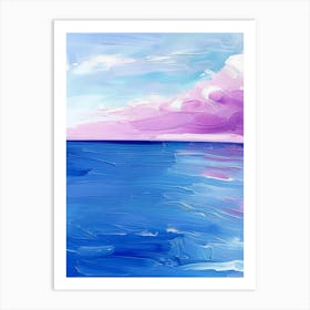 Abstract Of Sea And Sky Art Print