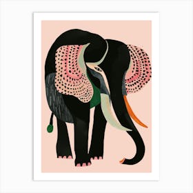 Abstract Elephant Art Print