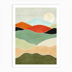 Minimalist Landscape Painting Art Print