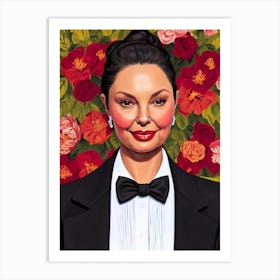 Ashley Judd Illustration Movies Art Print