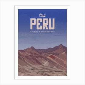 Visit Peru Art Print