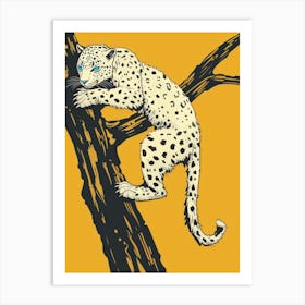 Snow Leopard 3 Art Print