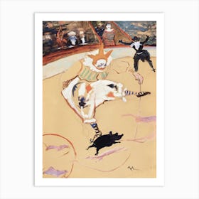 At The Circus Fernando Medrano With A Piglet , Henri de Toulouse-Lautrec Art Print