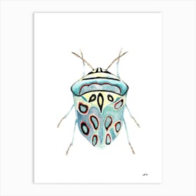 Watercolour Beetle Art Print