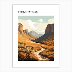 Overland Track Australia 3 Hiking Trail Landscape Poster Art Print