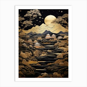 Japanese Landscape Painting 8 Art Print