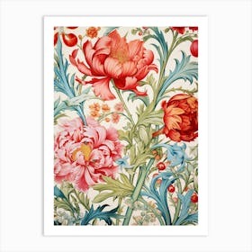 Floral Wallpaper 58 Art Print