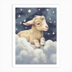 Sleeping Baby Goat 1 Art Print