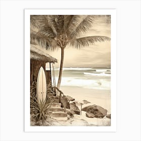 Bohemian Art Of Tulum Beach, Riviera Maya Mexico 1 Art Print