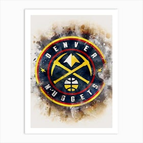 Denver Nuggets Paint Art Print