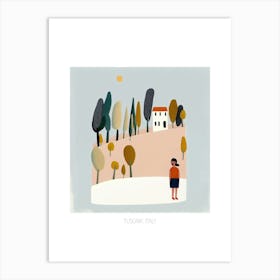 Tuscany, Italy Illustration Art Print