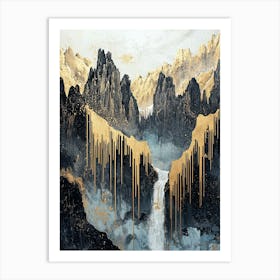 Dolomites Elegance Mystic Serenity Art Print