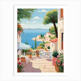 Hvar Croatia 3 Illustration Art Print