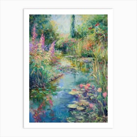  Floral Garden Fairy Pond 8 Art Print