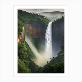 Jog Falls, India Realistic Photograph (3) Art Print