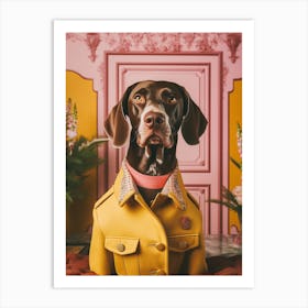 A German Shorthaired Pointer Dog 2 Art Print