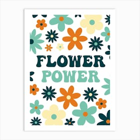 Flower Power Bright Art Print