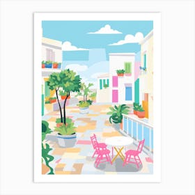 Otranto, Italy Colourful View 2 Art Print