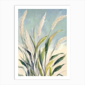 Pampas Grasses Art Print