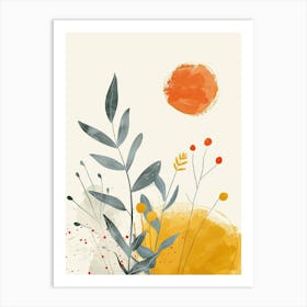 Atomic Silhouettes Of Yesterday Mid Century Style Art Print