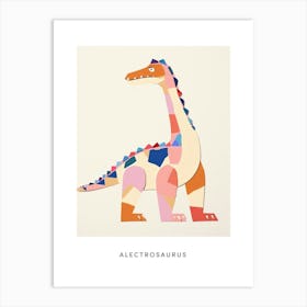 Nursery Dinosaur Art Alectrosaurus 1 Poster Art Print