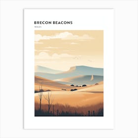 Brecon Beacons National Park Wales 2 Hiking Trail Landscape Poster Art Print