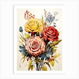 Infinite Bloom Radiant Floral Tapestry Art Print