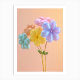 Dreamy Inflatable Flowers Forget Me Not 3 Art Print