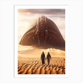 Dune Sand Desert Building 9 Art Print