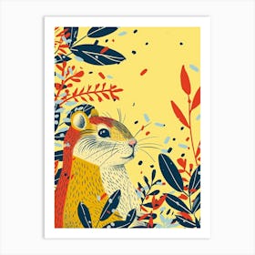 Yellow Chipmunk 2 Art Print