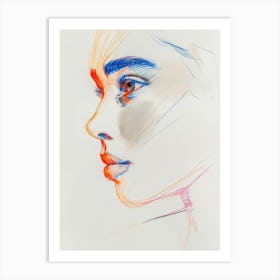 Portrait Of A Woman 457 Art Print