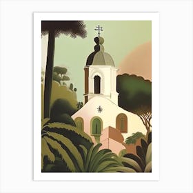 Saint Martin Rousseau Inspired Tropical Destination Art Print