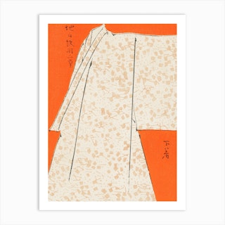Japanese Robe Illustration, Watanabe Seitei Art Print