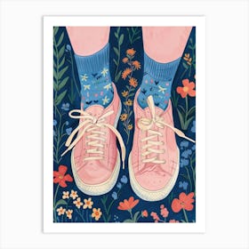 Flowers And Sneakers Spring 3 Art Print