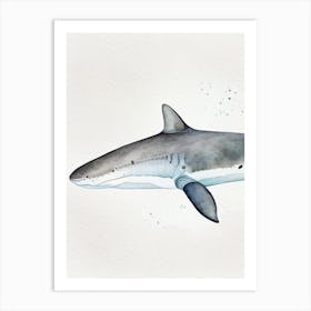 Goblin Shark 2 Watercolour Art Print