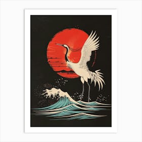 Crane Canvas Print Art Print