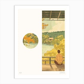 Uji Japan 3 Cut Out Travel Poster Art Print