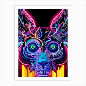 Neon Eagle Art Print