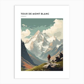 Tour De Mont Blanc France 8 Hiking Trail Landscape Poster Art Print