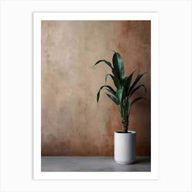 Plant In A Pot Art Print