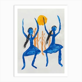 Two Dancers Art Print