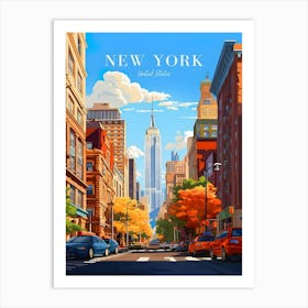 New York Travel Landscape Art Print