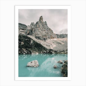 Blue Alpine Lake Art Print